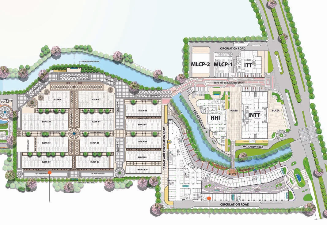 WORLD STREET omaxe downtown layout